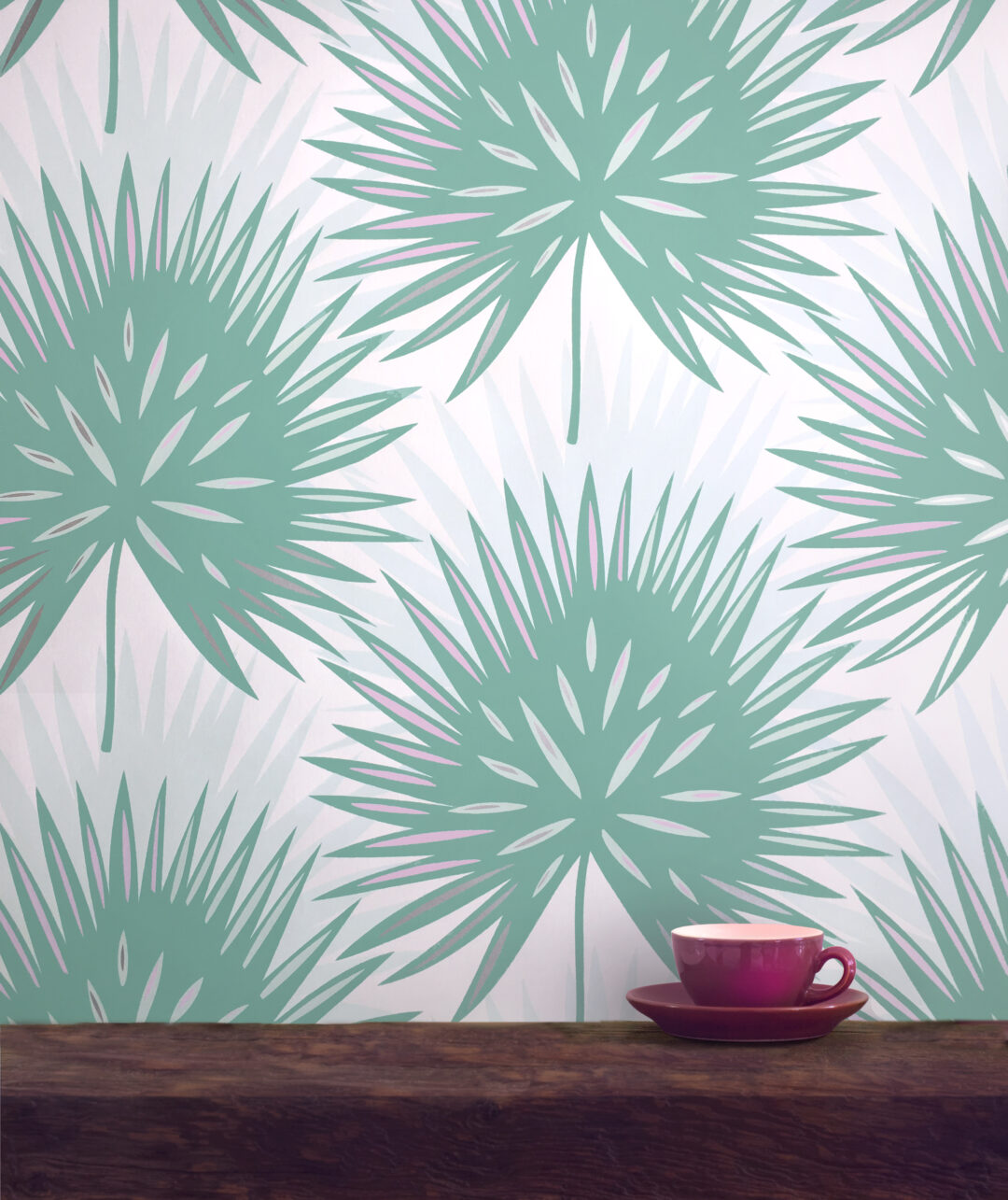 Petticoat Palm handmade wallpaper - Grow House Grow